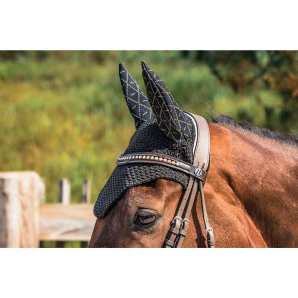 Bonnet infi knit noir All over kaki Tacante Sellerie En Cadence Montfort l'Amaury cheval