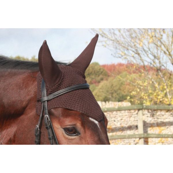 Bonnet infi knit marron A ficelle Tacante Sellerie En Cadence Montfort l'Amaury cheval