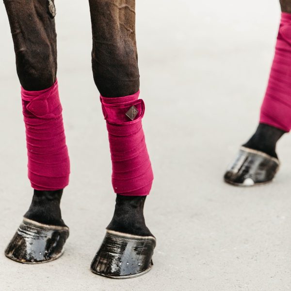 Kentucky Horsewear Bandes Polo Polaire Velvet Fuschia En Cadence