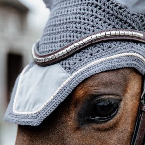 Kentucky Horsewear Bonnet Basic Velvet Gris En Cadence