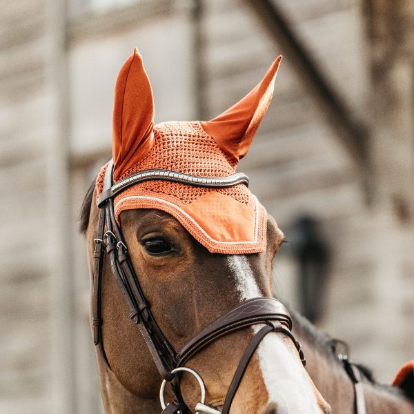 Kentucky Horsewear Bonnet Velvet Orange En Cadence