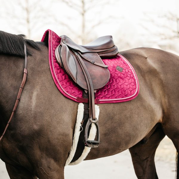Kentucky Horsewear Tapis Velvet Jumping Fuschia En Cadence