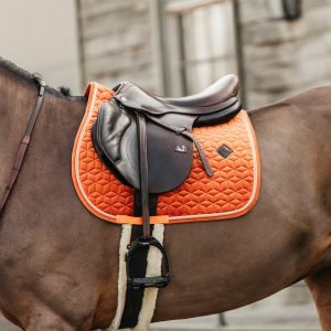 Kentucky Horsewear Tapis Velvet Jumping Orange En Cadence