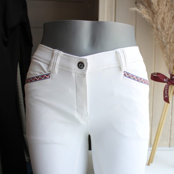 Equial Pantalon Nuance Blanc En Cadence
