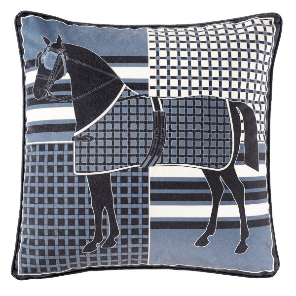Sellerie En Cadence Montfort l'Amaury Adamsbro Coussin Blanket Horse Bleu