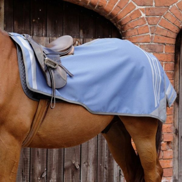 Sellerie En Cadence Montfort l'Amaury Premier Equine Couvre reins Stratus Horse Exercise Sheet Powder Blue