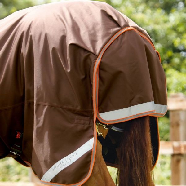 Sellerie En Cadence Montfort l'Amaury Premier Equine Titant 300g Turnout Rug Snug Fit Neck Cover Brown