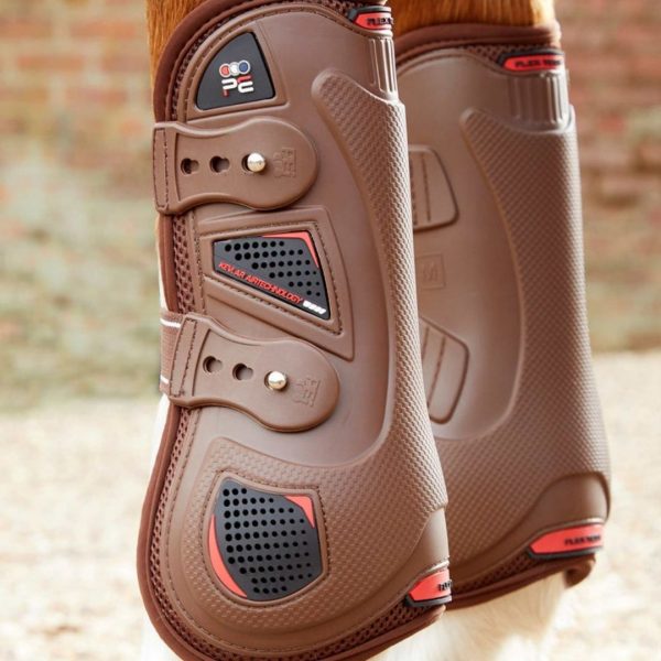 Sellerie En Cadence Montfort l'Amaury Premier Equine tendon boots guêtres kevlar air technology brown