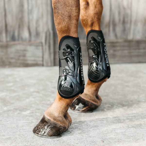 Sellerie En Cadence Montfort l'Amaury Kentucky Horsewear guêtres bamboo shield elastic noir