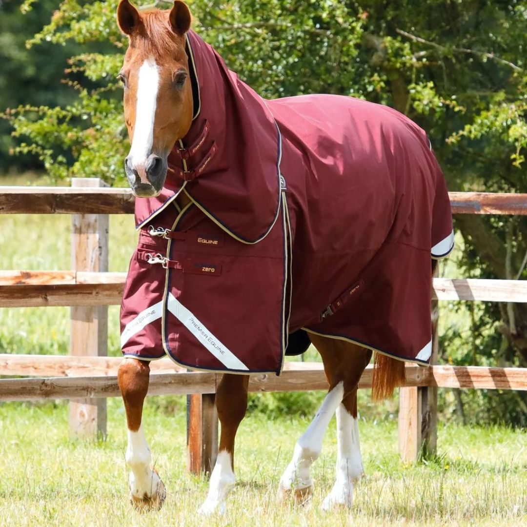 buster classic 0g bordeaux Sellerie En Cadence Montfort l'Amaury Premier Equine Neck cover couvre-cou cheval hiver couverture d'extérieur