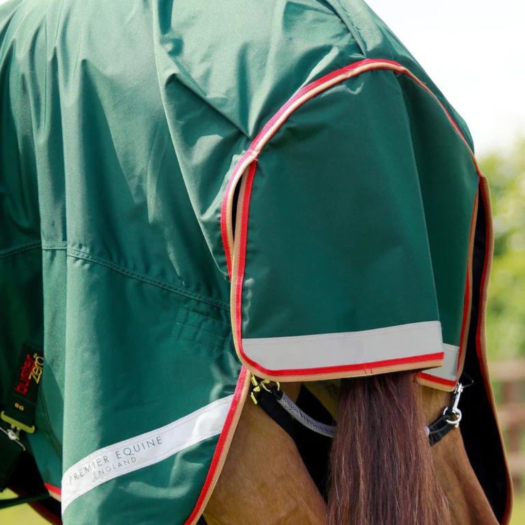 buster classic 0g vert Sellerie En Cadence Montfort l'Amaury Premier Equine Neck cover couvre-cou cheval hiver couverture d'extérieur